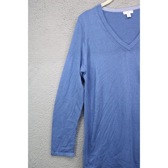 J.Jill V-Neck Long Sleeve Sweater-Size Small-Soft - Picture 3 of 10